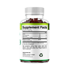 Packaging of Vitamatic Rhodiola gummies emphasizes non-GMO and gluten-free formulation.