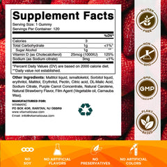Vitamatic Sugar Free D3 Gummies open bottle supports a simple daily vitamin routine.