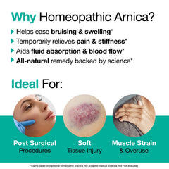 VitaMedica Arnica and Bromelain blister pack back view with label details.