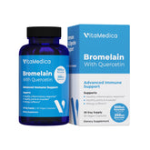 VitaMedica Bromelain & Quercetin bottle on table for immune comfort