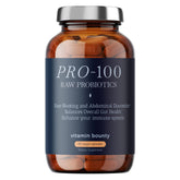 Vitamin Bounty Pro-100 probiotic bottle front view supports gut health