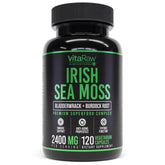 VitaRaw Irish Sea Moss capsules bottle for convenient daily wellness.