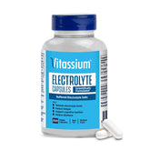 Vitassium electrolyte capsules bottle promises convenient daily hydration on the go