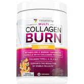 Vitauthority Multi Collagen Burn tropical punch bottle for daily wellness and flavor.