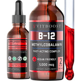 VITBOOST Raspberry B-12 drops bottle ready for quick energy support.