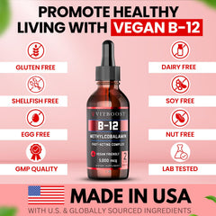 VITBOOST B-12 sublingual drops under tongue for fast absorption.