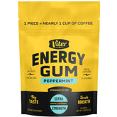 Viter Energy 60mg caffeine gum peppermint packfront boosts alertness on the go.