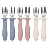 VITEVER toddler forks in soft colors for independent self-feeding