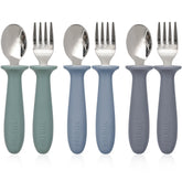 VITEVER 6-piece toddler utensils set with spoons and forks for independent eating