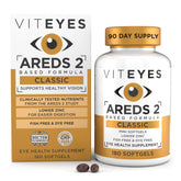 Viteyes AREDS 2 Classic bottle with softgels for daily macular support.