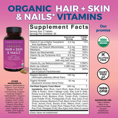 Close-up of Viva Naturals biotin tablets for easy daily use