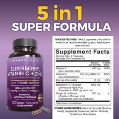Viva Naturals elderberry capsules ready for daily wellness routine