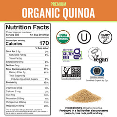 Viva Naturals Quinoa cooking bowl with fluffy cooked grains for salads