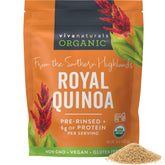 Viva Naturals Quinoa front pack shows organic quality and premium packaging