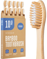 VIVAGO bamboo-texture-closeup shows natural grain for eco-friendly daily brushing