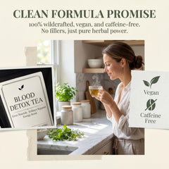 VivaMelhor burdock-root tea leaves highlight earthy aroma and smooth flavor.