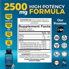 Viva Naturals Omega-3 bottle label closeup highlighting EPA, DHA, and DPA content for balanced intake.