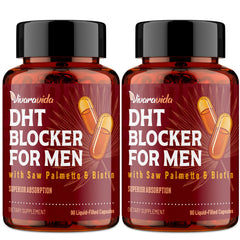 Vivaravida DHT Blocker liquid capsules shown for improved absorption and tolerability
