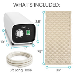 Vive pump control panel demonstrates customizable pressure levels and whisper quiet operation