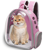 Vivicreate large cat backpack with front bubble for viewing and anxiety reduction.