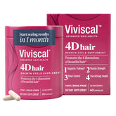 Viviscal 4D bottle shown for daily use to support fuller hair