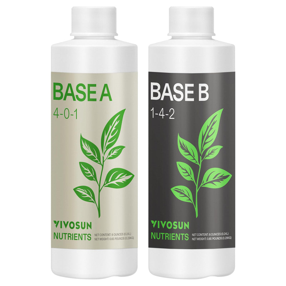 VIVOSUN Base A bottle for balanced vegetative nutrition.