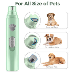 VIWIK dog nail grinder with two speeds for gentle to firm nail shaping.