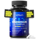 VIYOUTH Magnesium 7 Complex bottle for daily wellness and easy-to-swallow capsules