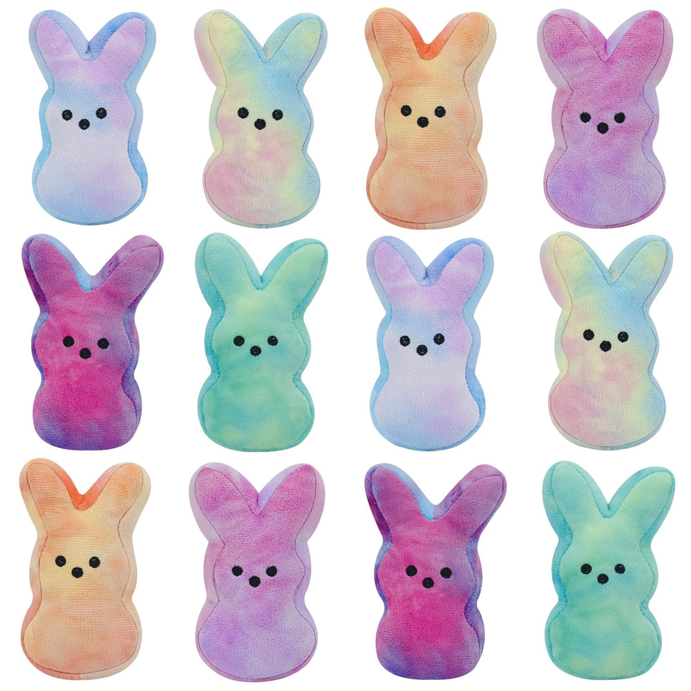 Vizethru Easter bunny plush pack of 12, soft and ideal for Easter baskets.
