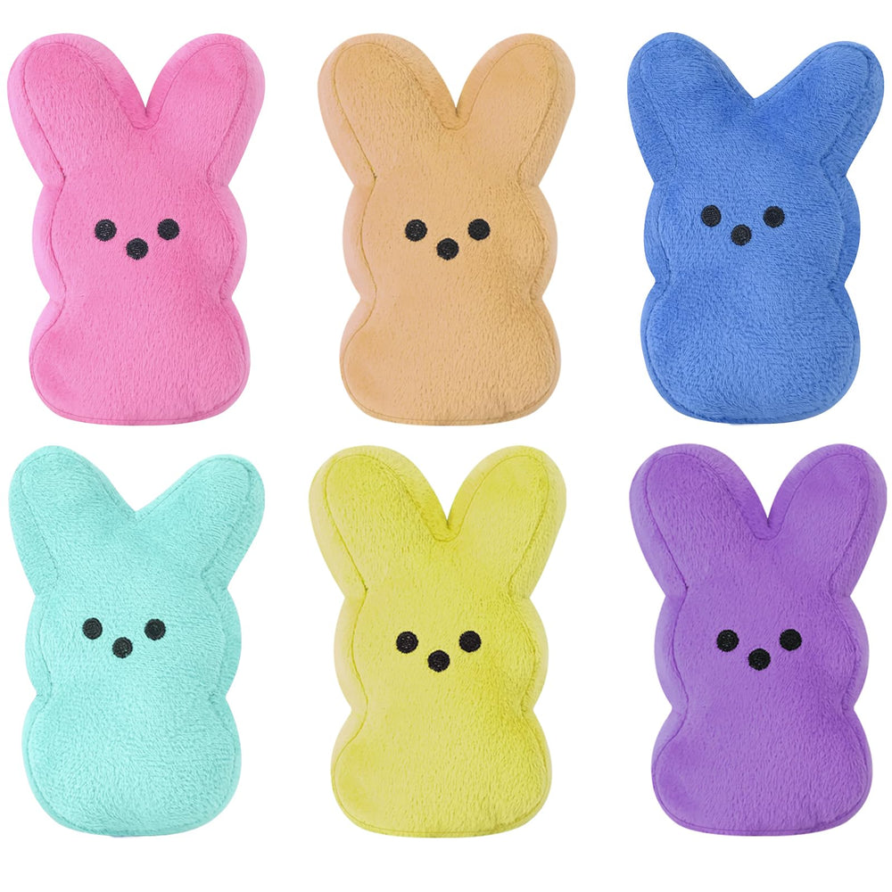 Vizethru Easter bunny plush 6in cream, ideal Easter basket decoration.