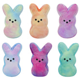 Vizethru Easter bunny plush 6-inch, soft fabric for cozy Easter decor.