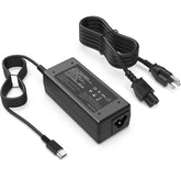 VJYUIJAY universal 65W USB-C charger front view showing USB-C port and branding, ideal for fast charging