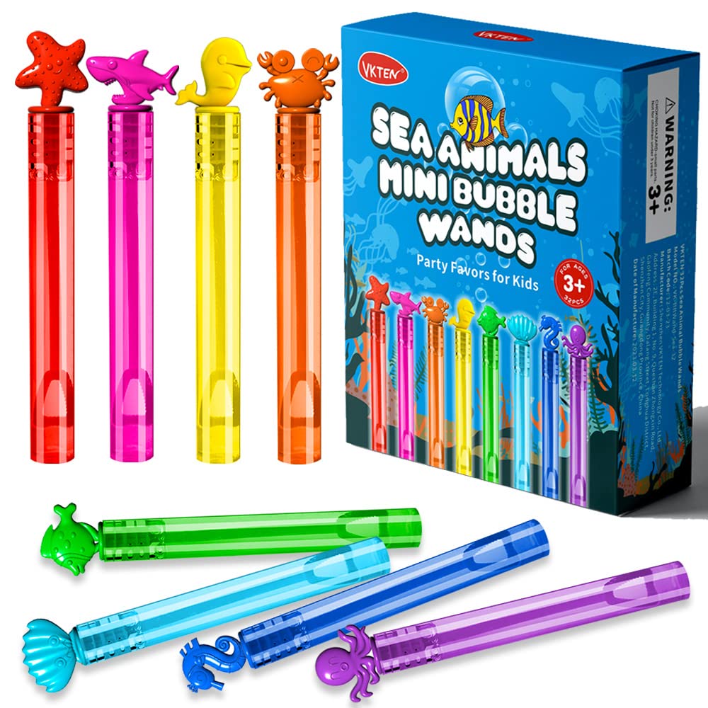 VKTEN Sea mini bubble wand with starfish design, ideal as party favors for kids.