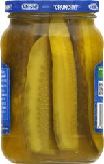 Vlasic Kosher Dill Spear Pickle as burger topping for bold flavor.