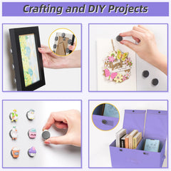 VNDUEEY round ceramic magnets for DIY crafts and school projects.
