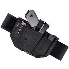 VN SH Belly Band Holster worn inside the waistband for discreet concealment and quick access.
