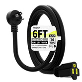 Vockjour flat-plug extension cord ready to tuck behind furniture for a tidy setup.