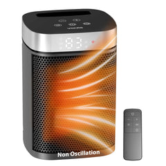 VOCRS 1500W space heater front view showing compact design for versatile indoor warmth