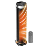 VOCRS space heater with remote control delivers convenient warmth from up to 25 feet.