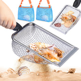 Vodolo beach mesh shovel assembled for easy shell hunting.