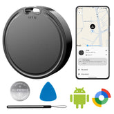 Vodyfu Air Tags for Android promo showing ease of use with Find Hub