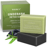 VOERUY underarm detox soap green tea tea tree bar for refreshing cleanse