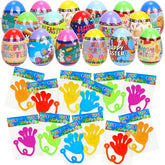 VOMAOK Easter eggs with sticky hands inside, perfect for active Easter egg hunts.