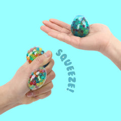 VOMAOK egg stress ball pack on desk for stress relief during work
