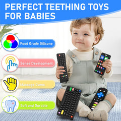 VoMii teething mobile phone teether designed for safe chewing and recognition