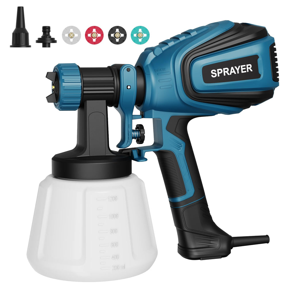 VONFORN paint sprayer with four nozzles for versatile finishes