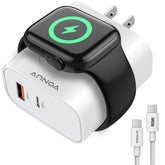 Vonuv 3-in-1 adapter with Apple Watch magnetic pad for bedside charging