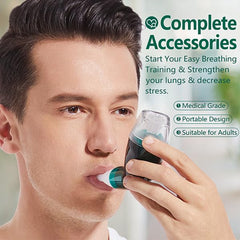 Vopacare adjustable resistance with three balls for personalized lung training