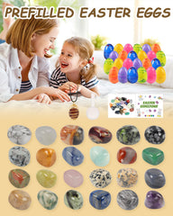 Voplintra gem-filled-eggs-varied-colors offer colorful treasure for kids.
