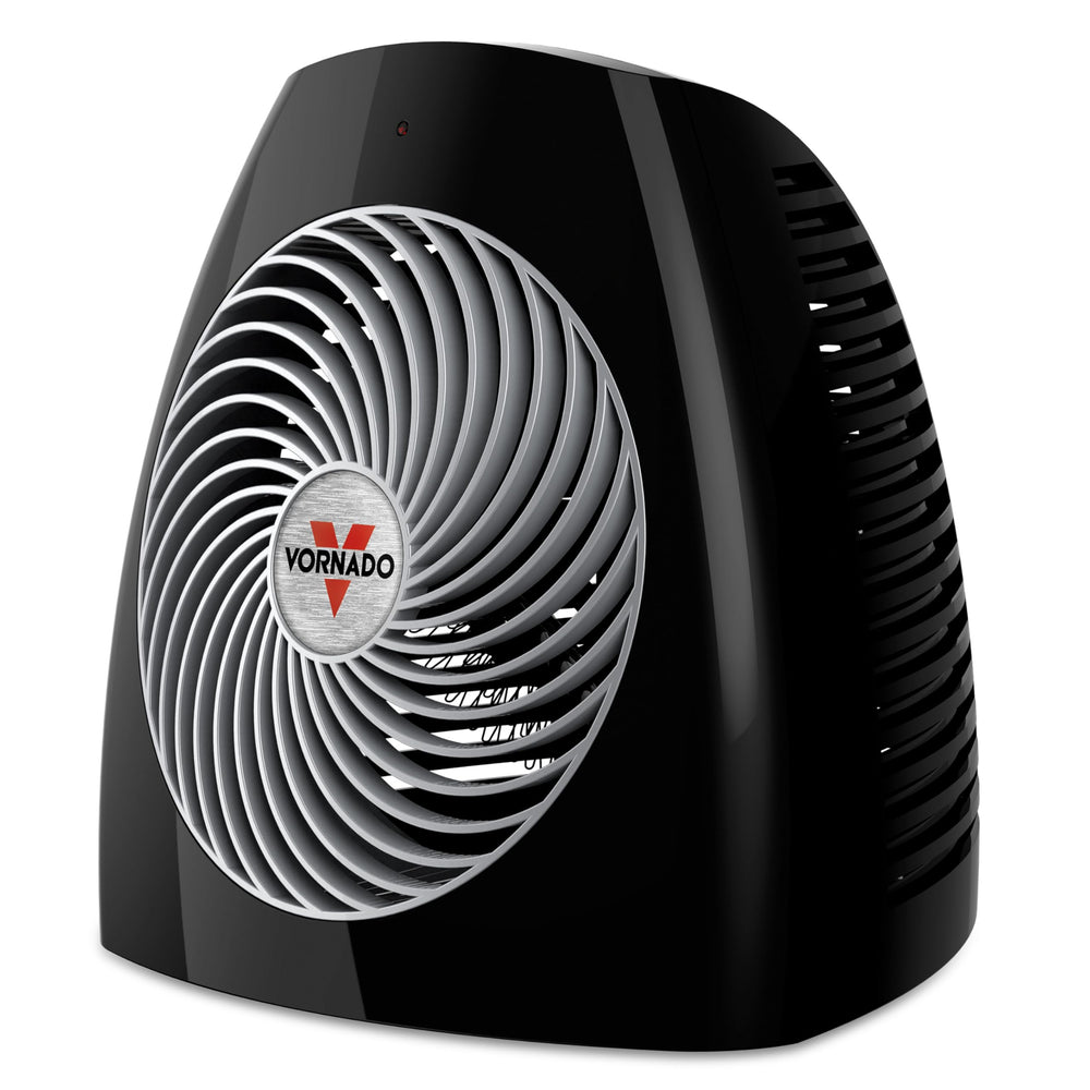 Vornado MVH-2025 front view showing compact heater ideal for small rooms and quick warmth